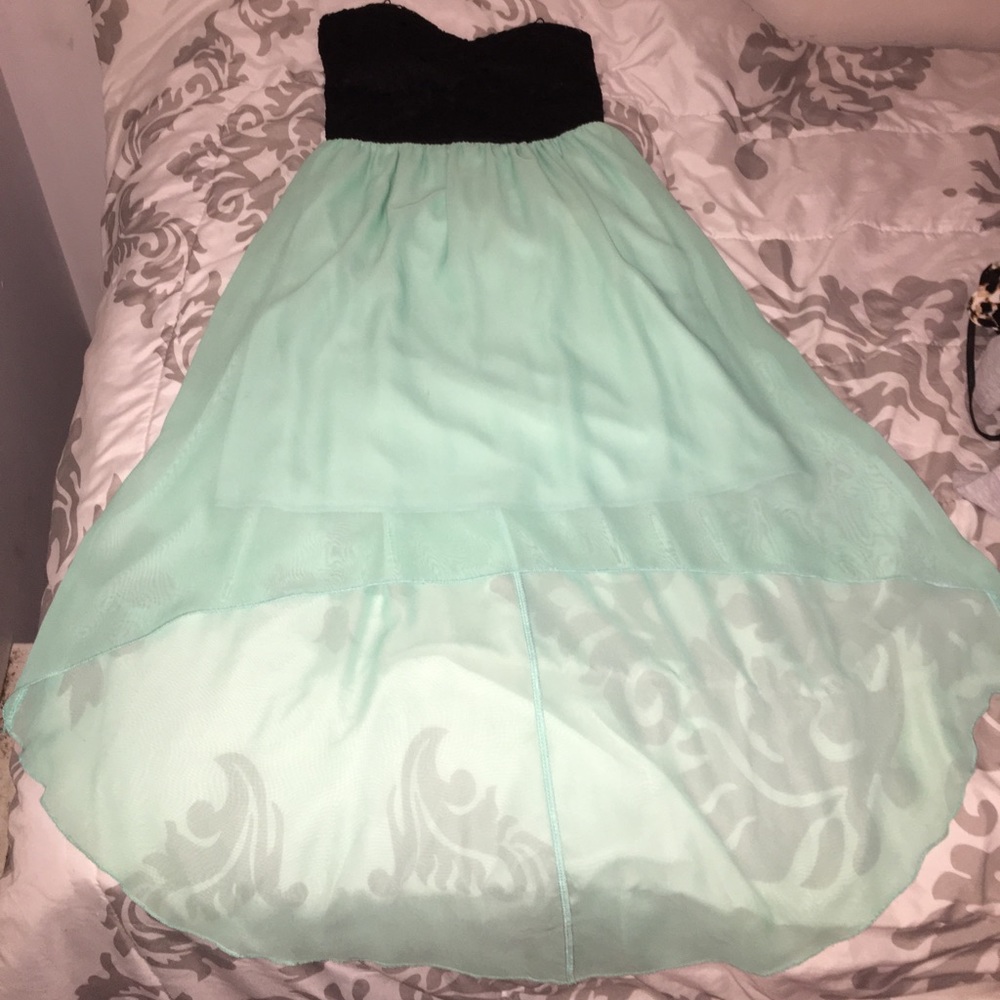 Strapless High Low Dress